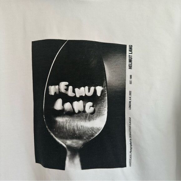 HELMUT LANG Hooded Sweatshirt Mens Size XL Graphic Pockets Designer - Picture 7 of 12